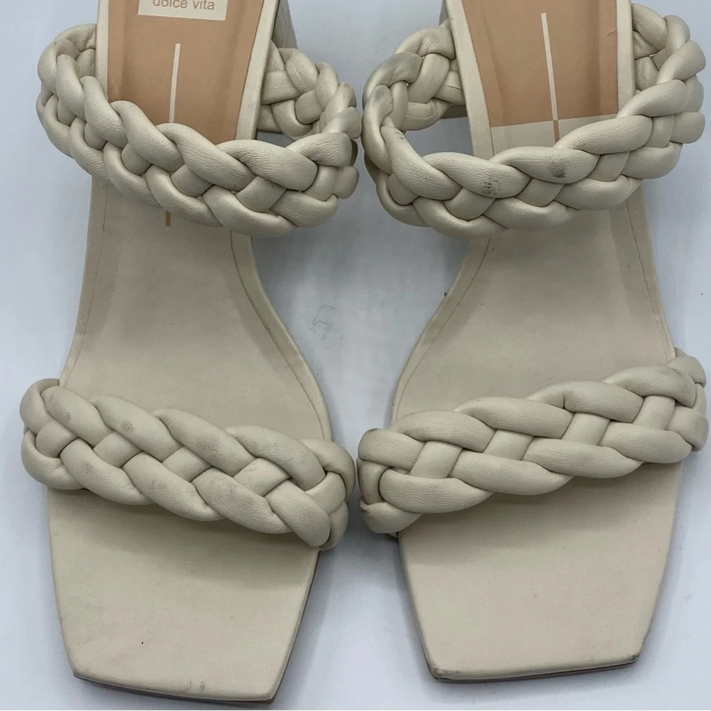 Dolce Vita Paily Heeled Sandals, Ivory Size 11 *‎ Please read NOTE*